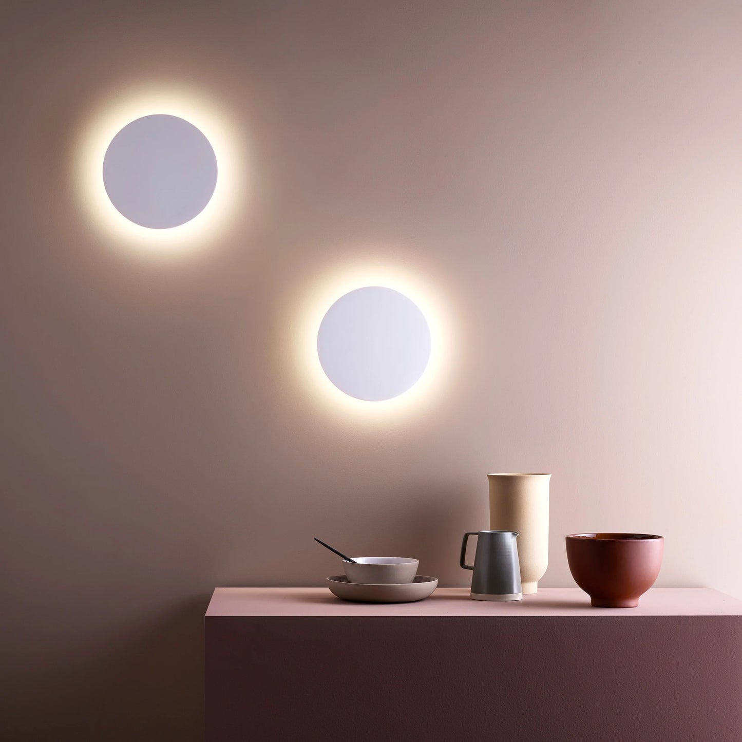 Eclipse Round 250 LED 3000K Plâtre IP20 Appliques