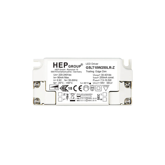 LED Driver CC 250mA 10.5W Phase Dim IP20 Accessoires