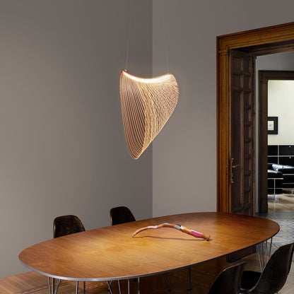Illan Suspensions LED Bois clair Ø60cm