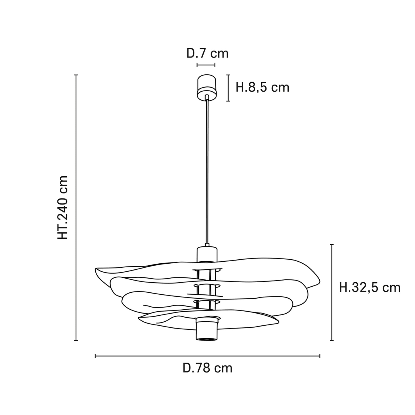 Rivage Large Suspensions Naturel