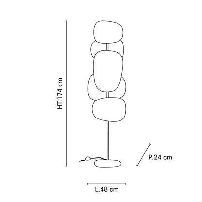 Screen 70's Lampadaires Lin