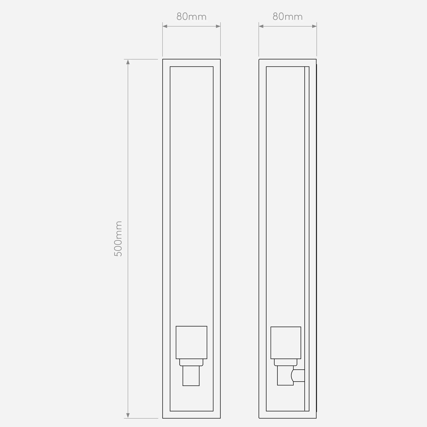 Harvard 500 naturel IP44 Appliques Outdoor
