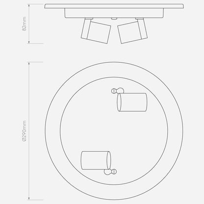 Ceiling Base 290 IP20 Accessoires