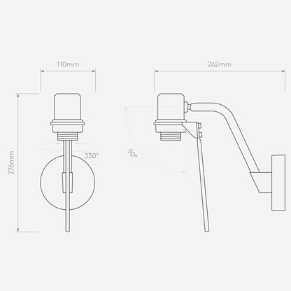 Edward Switched IP20 Commuté Non modulable Appliques
