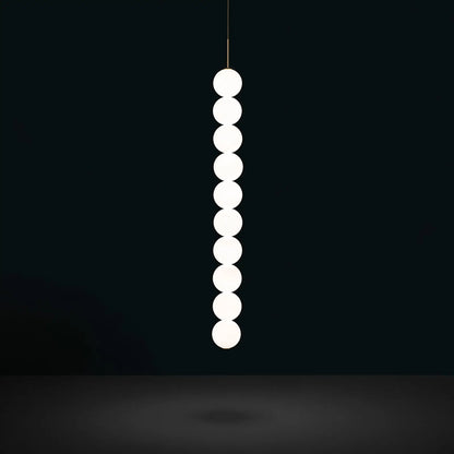 Abacus linéaire 175cm Suspensions LED Blanc