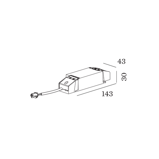 Driver 500mA 24W 6-49V DALI-2 / Push Dim Accessoires