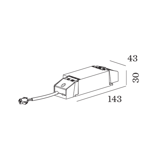 Driver 700ma 28w 6-40v dali-2 / push dim Accessoires