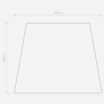 Soft Square 200 (vendu par lot de 2) Tissu Putty Abat-jours