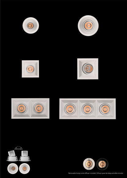 Move Cuadrado Triac 2700-3000K Spots Encastrés