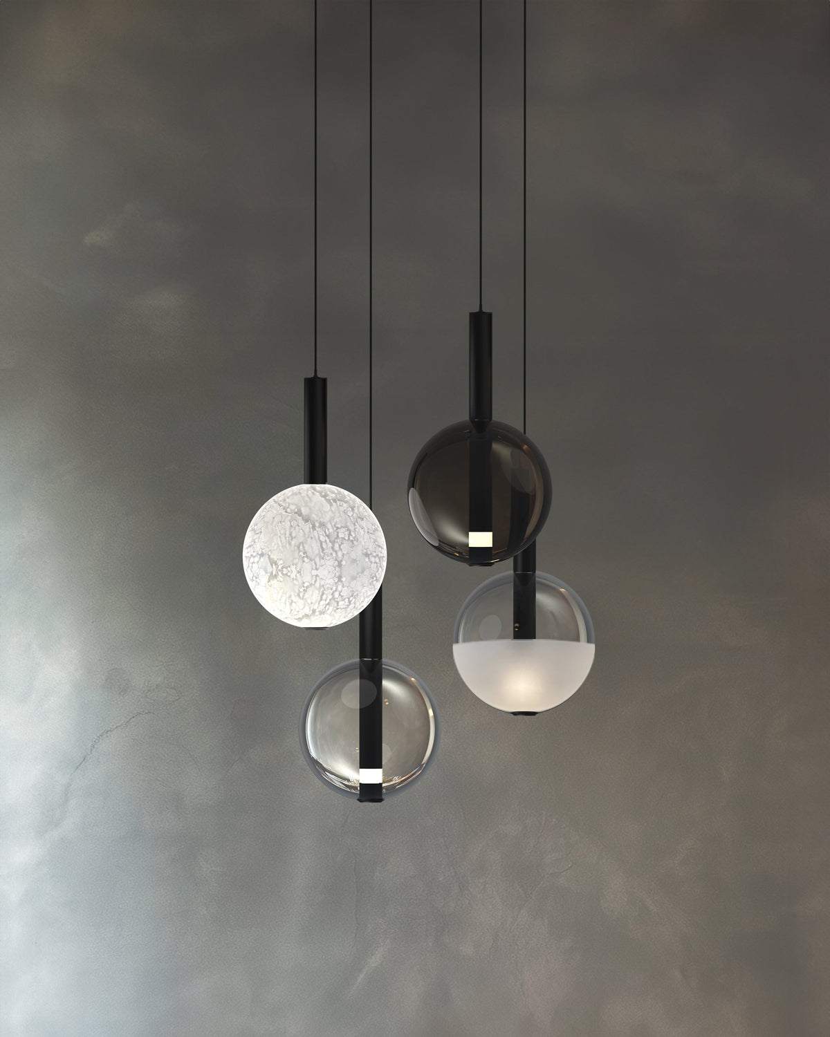 Pipe Slim Glass shade Ø200 Abat-jours