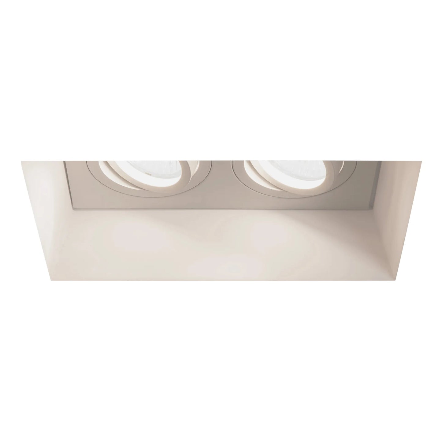 Blanco Twin Adjustable Plâtre IP20 Spots