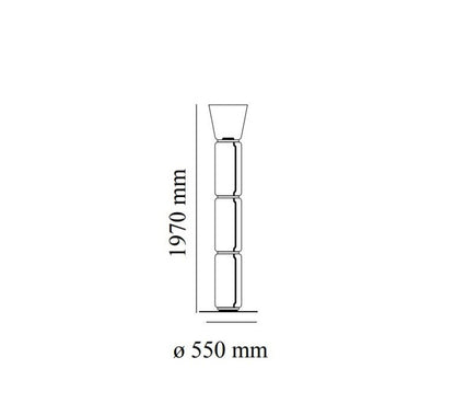 Noctambule 3 High Cylinder Cône Lampadaires