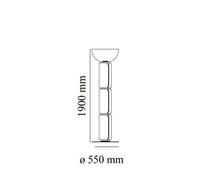 Noctambule 3 High Cylinder Dôme Lampadaires