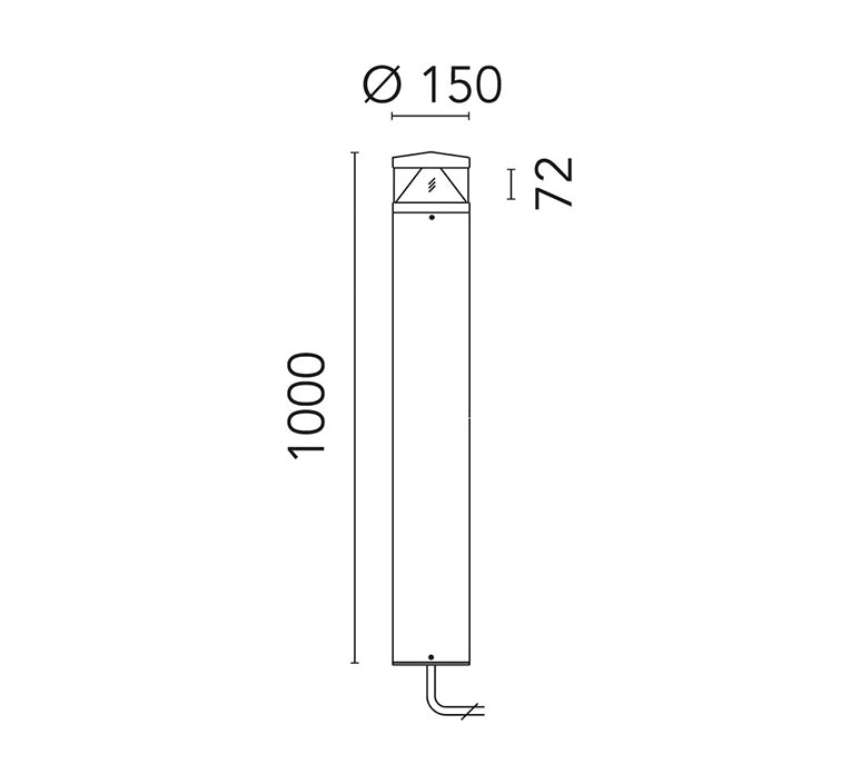 Zefiro 1000 Lampadaires Outdoor