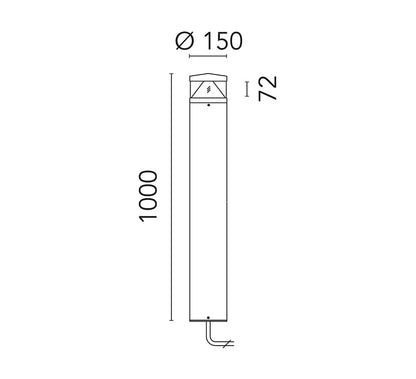 Zefiro 1000 Lampadaires Outdoor