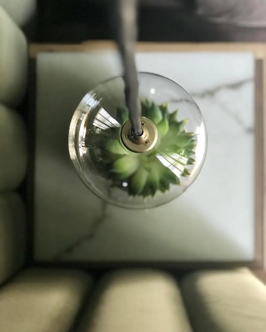 Glass Globe Pendant fi 150 Suspensions