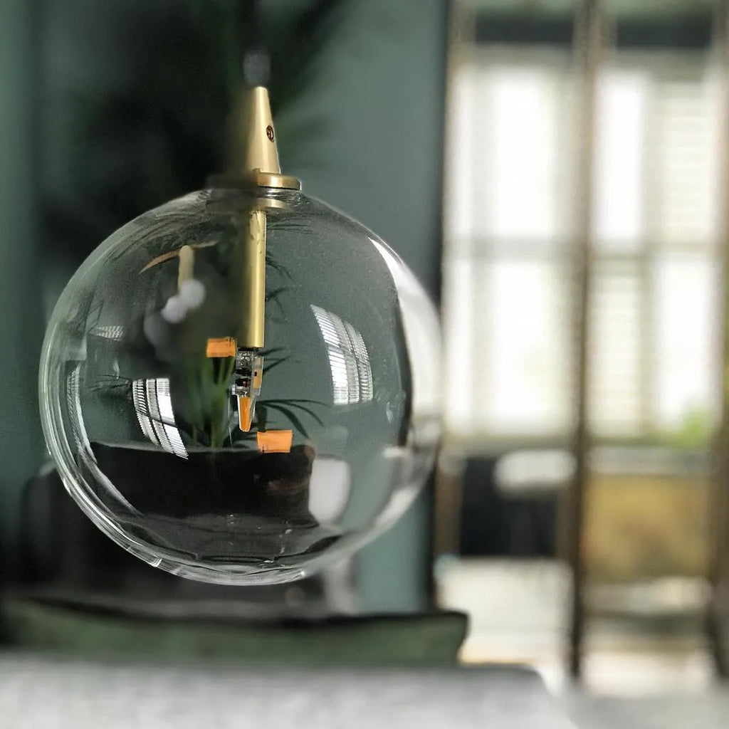 Glass Globe Pendant fi 150 Suspensions