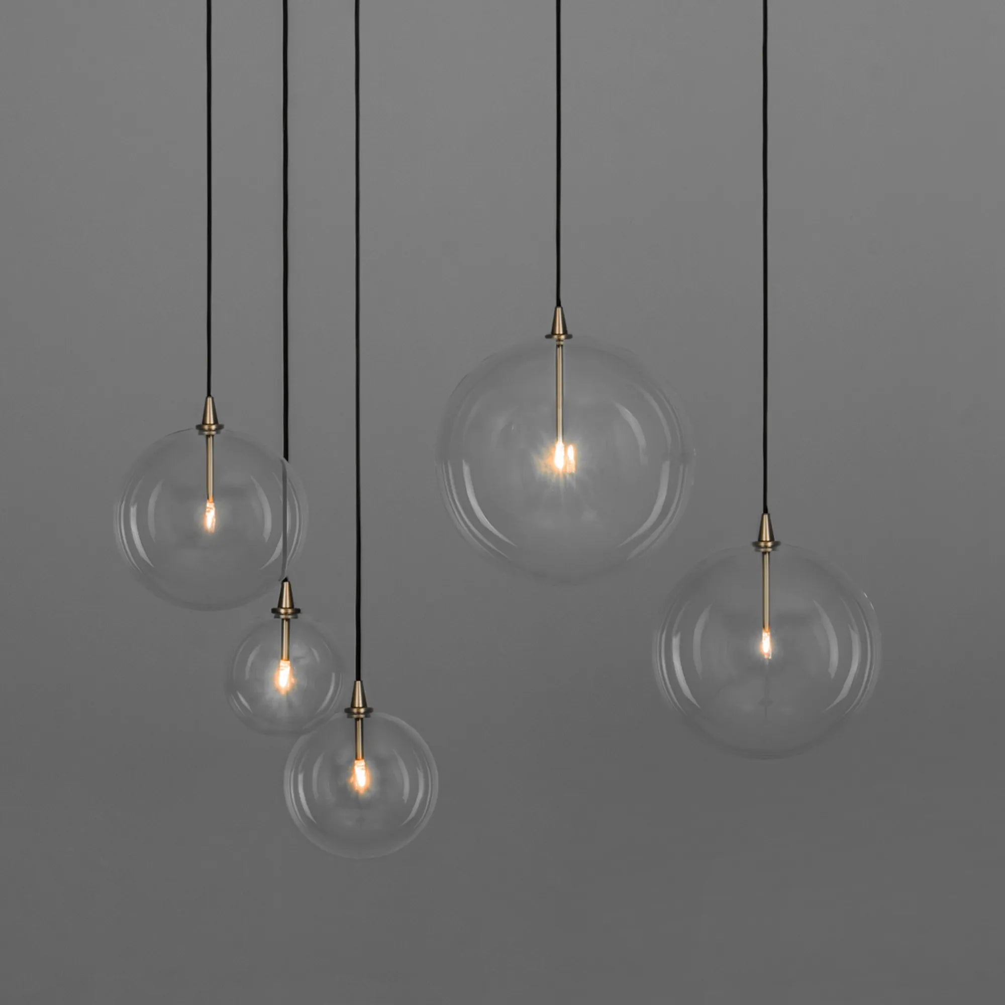 Glass Globe Pendant fi 300 Suspensions