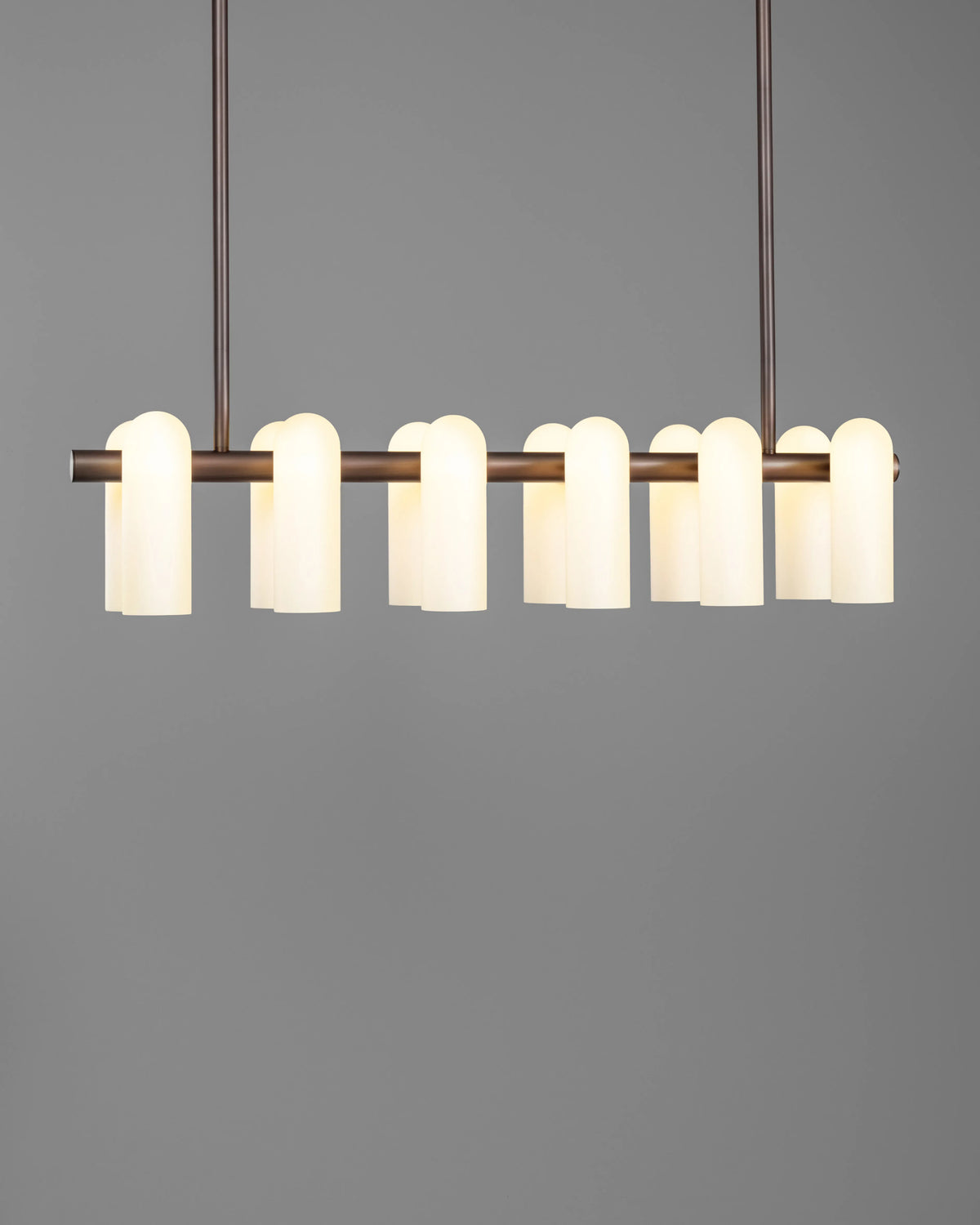 Odyssey Linear Chandelier MD Opale mat Suspensions