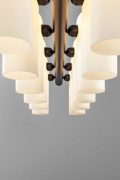 Odyssey Linear Chandelier MD Opale mat Suspensions