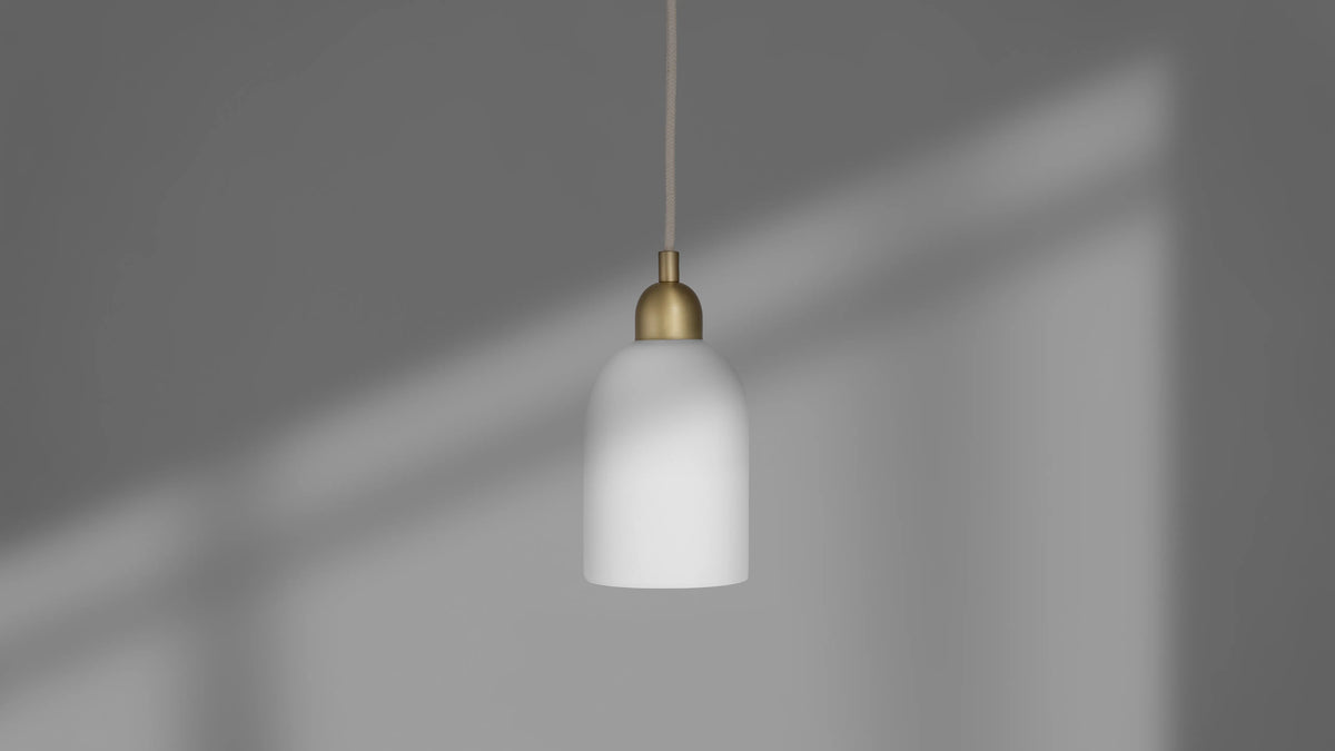 Odyssey Single Pendant SM Opale mat Suspensions