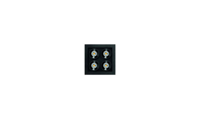 Black Foster Micro Recessed 2X2 Dim PH.CUT 2700K Spots encastrés