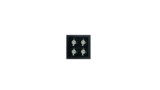 Black Foster Micro Recessed 2X2 Dim PH.CUT 3000K Spots encastrés
