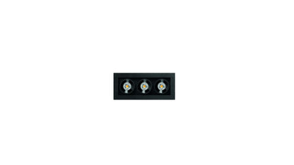 Black Foster Micro Recessed 3 Dim Push 3000K Spots encastrés