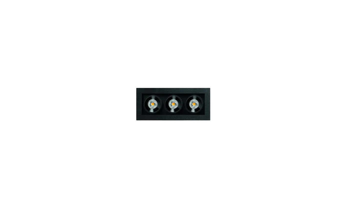 Black Foster Micro Recessed 3 3000K Spots encastrés