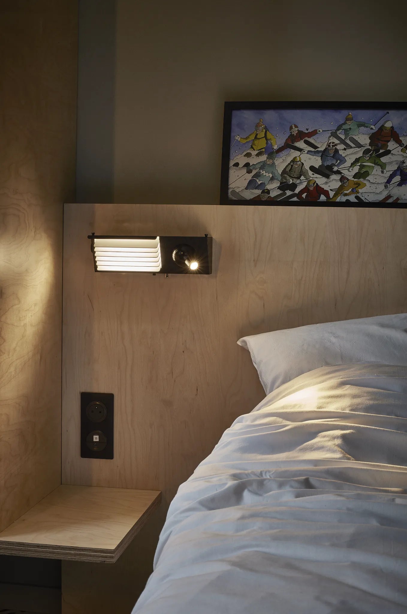 Biny bedside gauche Appliques avec interrupteur LED