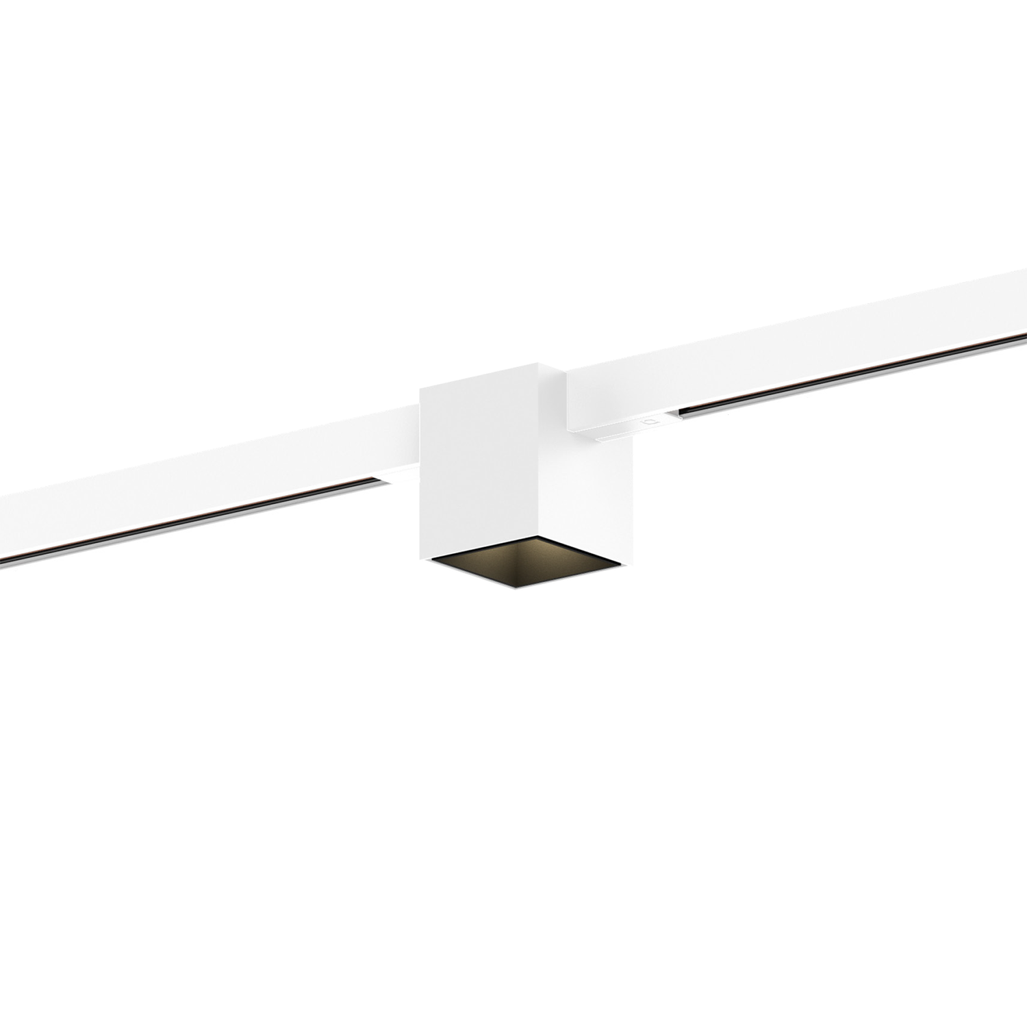 Blanc mat + Noir mat (Rail blanc)