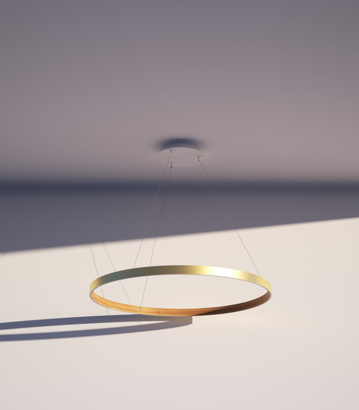 Luminaires O2.5 Suspensions LED Ø90cm Henri Bursztyn coloris noir métallisé — visuel supplémentaire