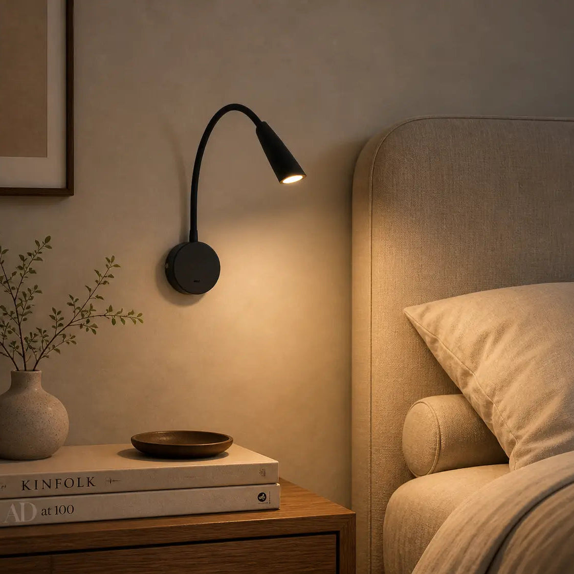 Boken avec lecteur LED Appliques