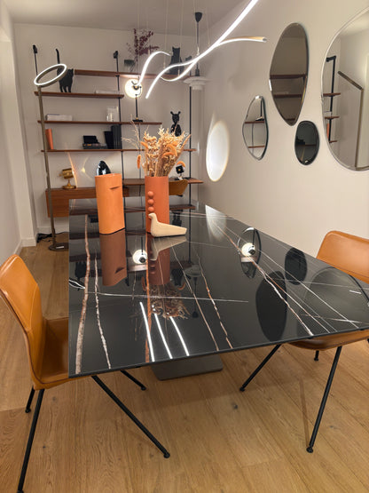 Stratos Table Keramik Noir Outlet