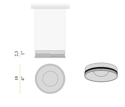 Support de lentille 10cm Accessoires