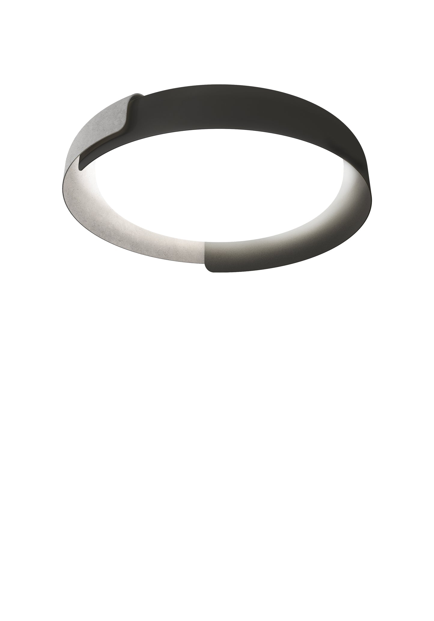 Dala 2700K Plafonniers LED Gris fonce Beton