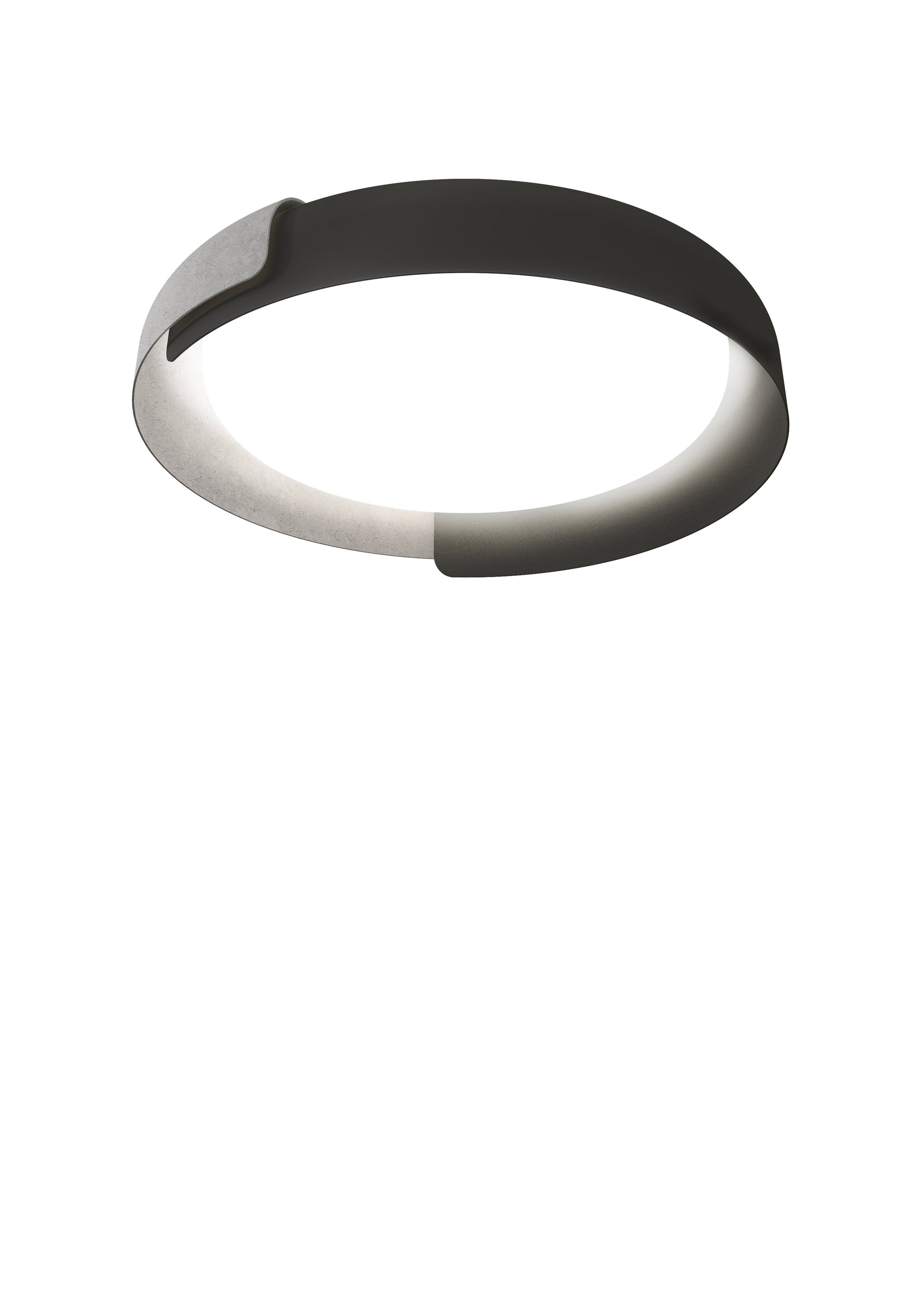 Dala 2700K Plafonniers LED Gris fonce Beton