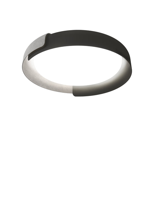 Dala 2700K Plafonniers LED Gris fonce Beton