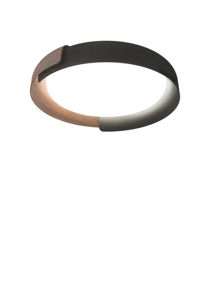 Dala 2700K Plafonniers LED Gris fonce Bois