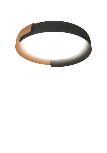 Dala 2700K Plafonniers LED Gris fonce Cuivre