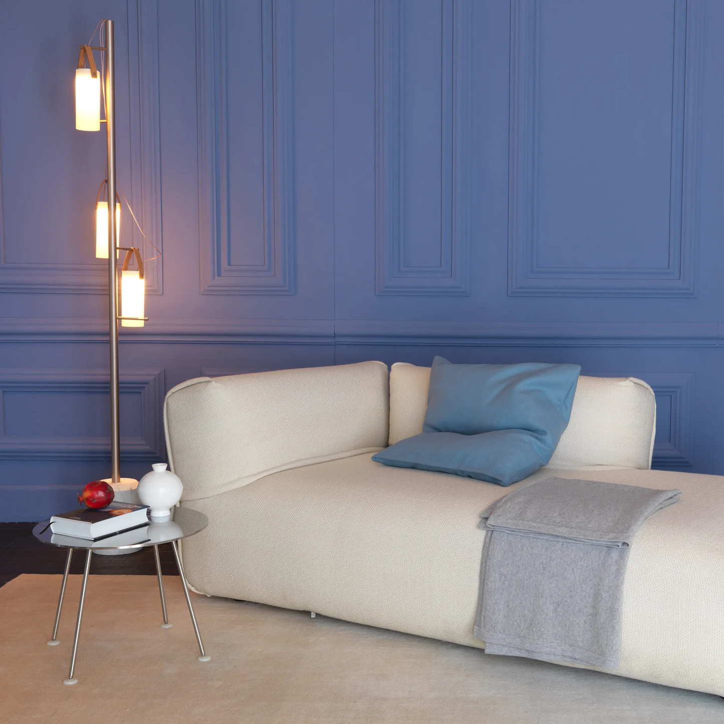 Galerie H.190cm Lampadaires LED Marbre