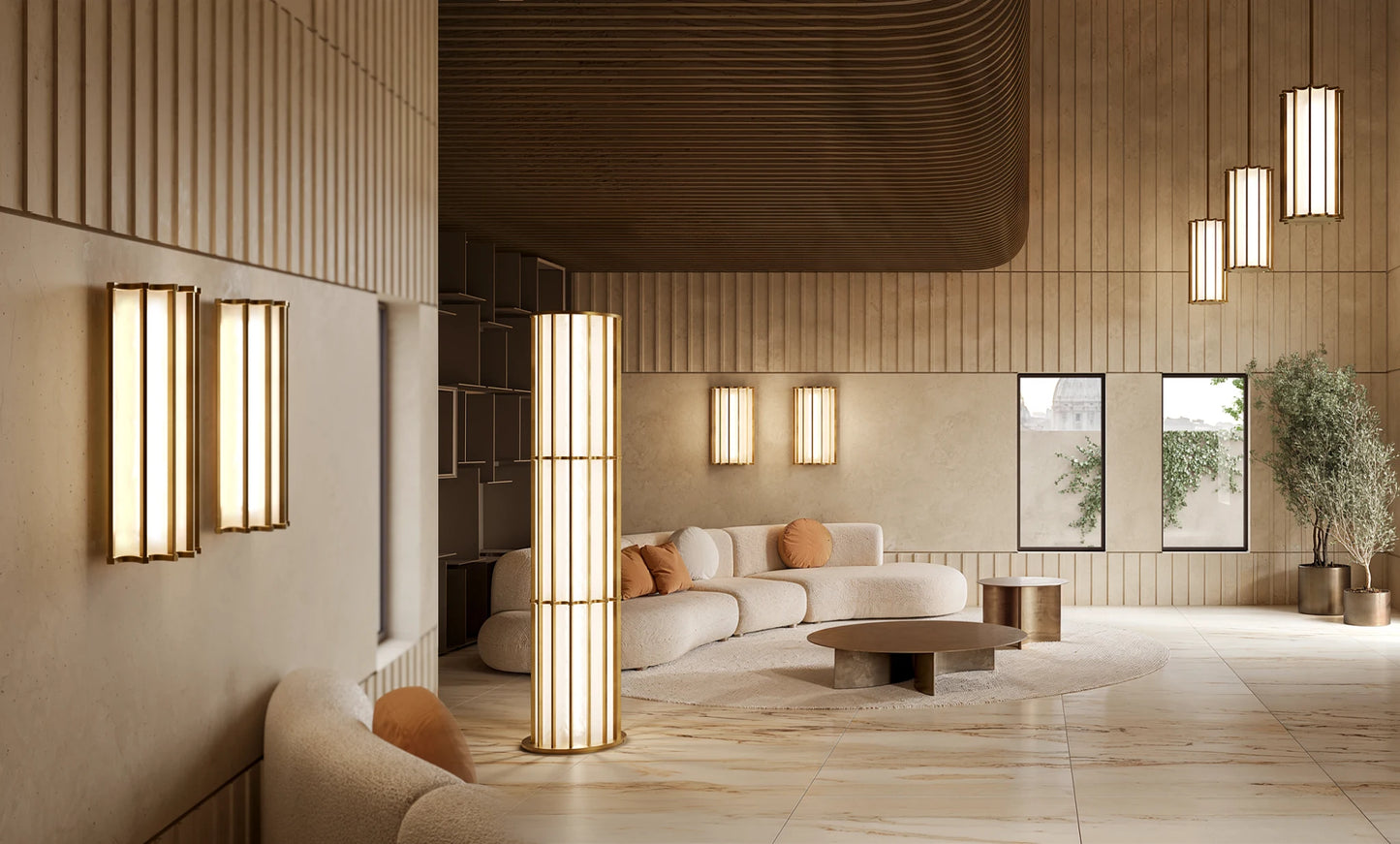 Roma base métal Lampadaires Outdoor
