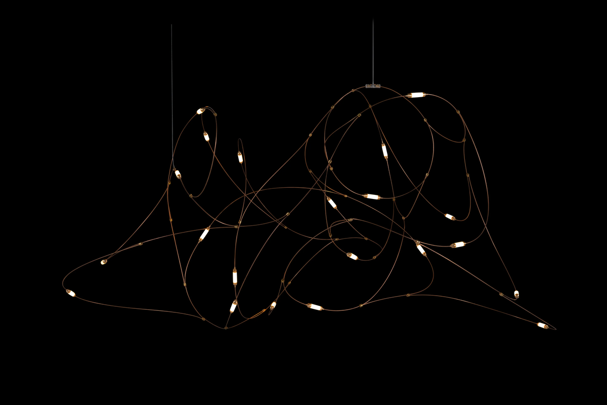 Flock of Light 21 Suspensions Bronze