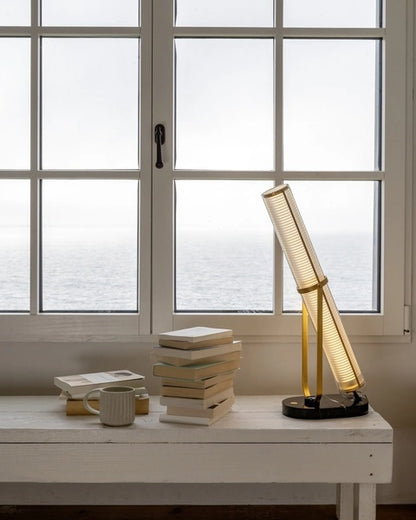 Frechin Lampes à poser LED Blanc et doré