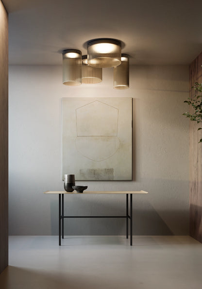 Giass 30 Plafonniers gris fumé composition