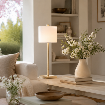 Gisa Lampes à poser Blanc mat