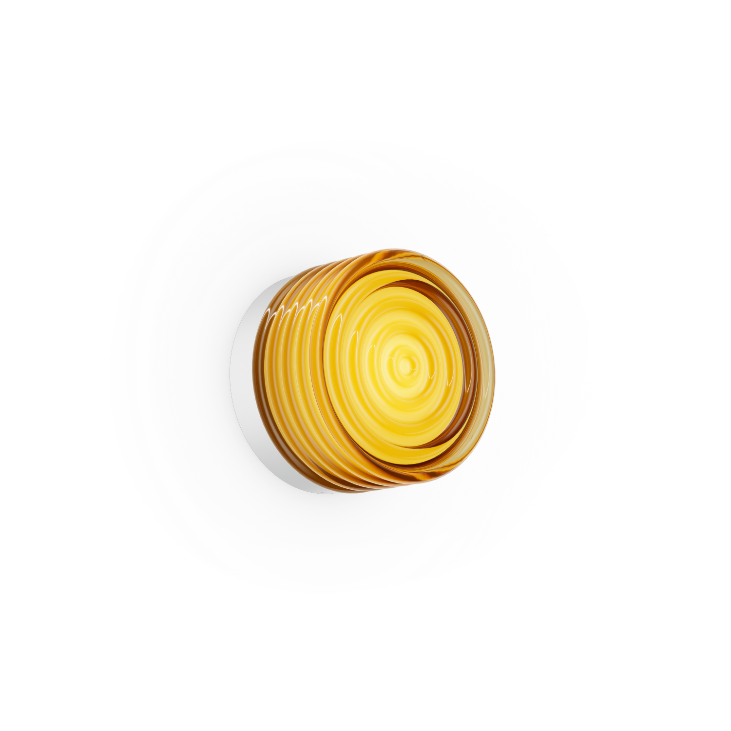 Blanc mat + Verre ambré