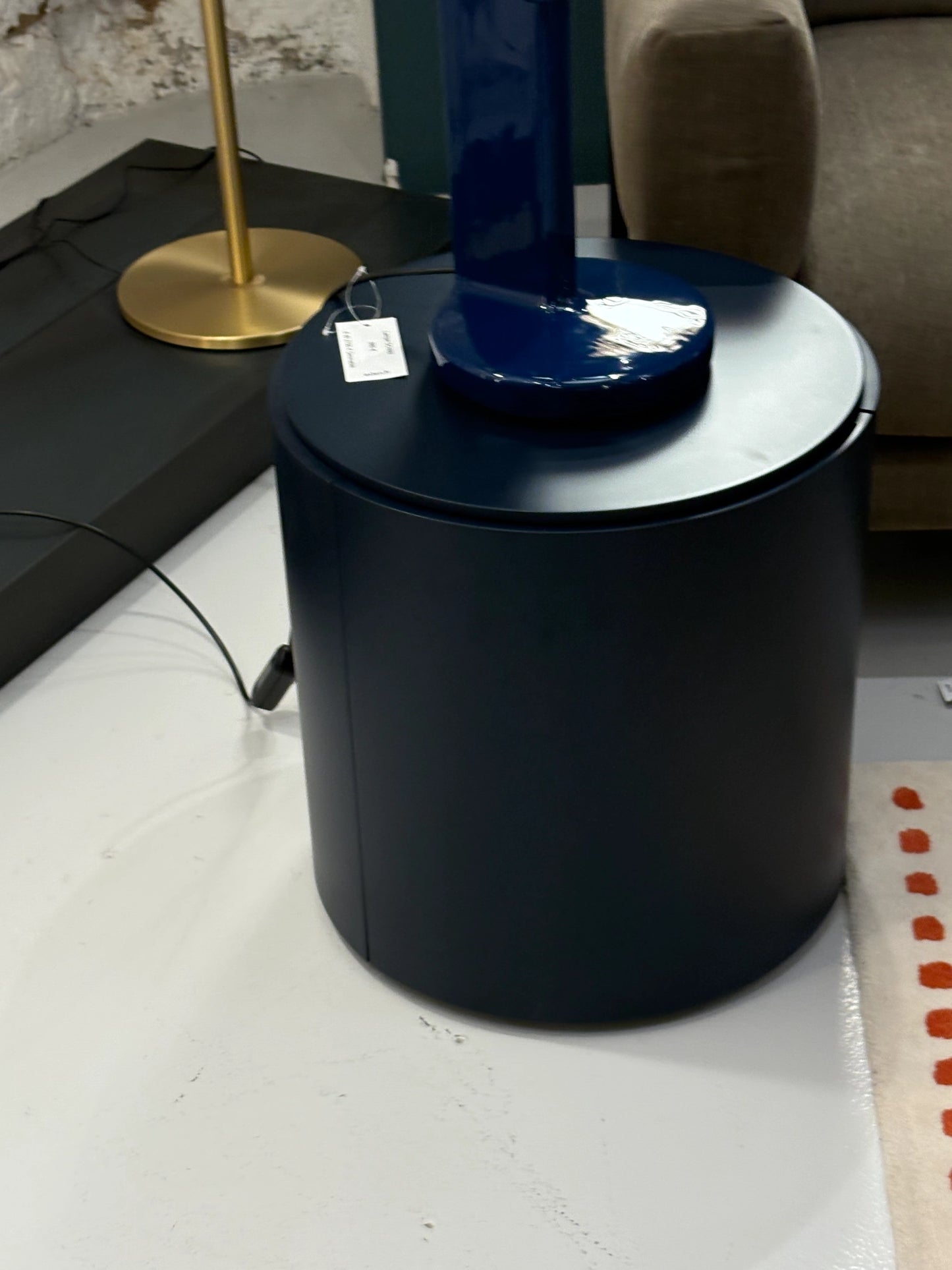 Top Table de Chevet - Porte Gauche Bleu Outlet