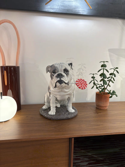Bulldog Blanc Figurines Outlet