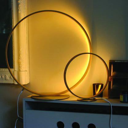 O25 Lampes de table LED Bois Ø90cm